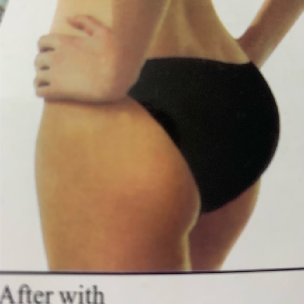 SEXY BRAZILIAN SECRET  Black Anatomical Enhanced BUTTOCKS Size M
